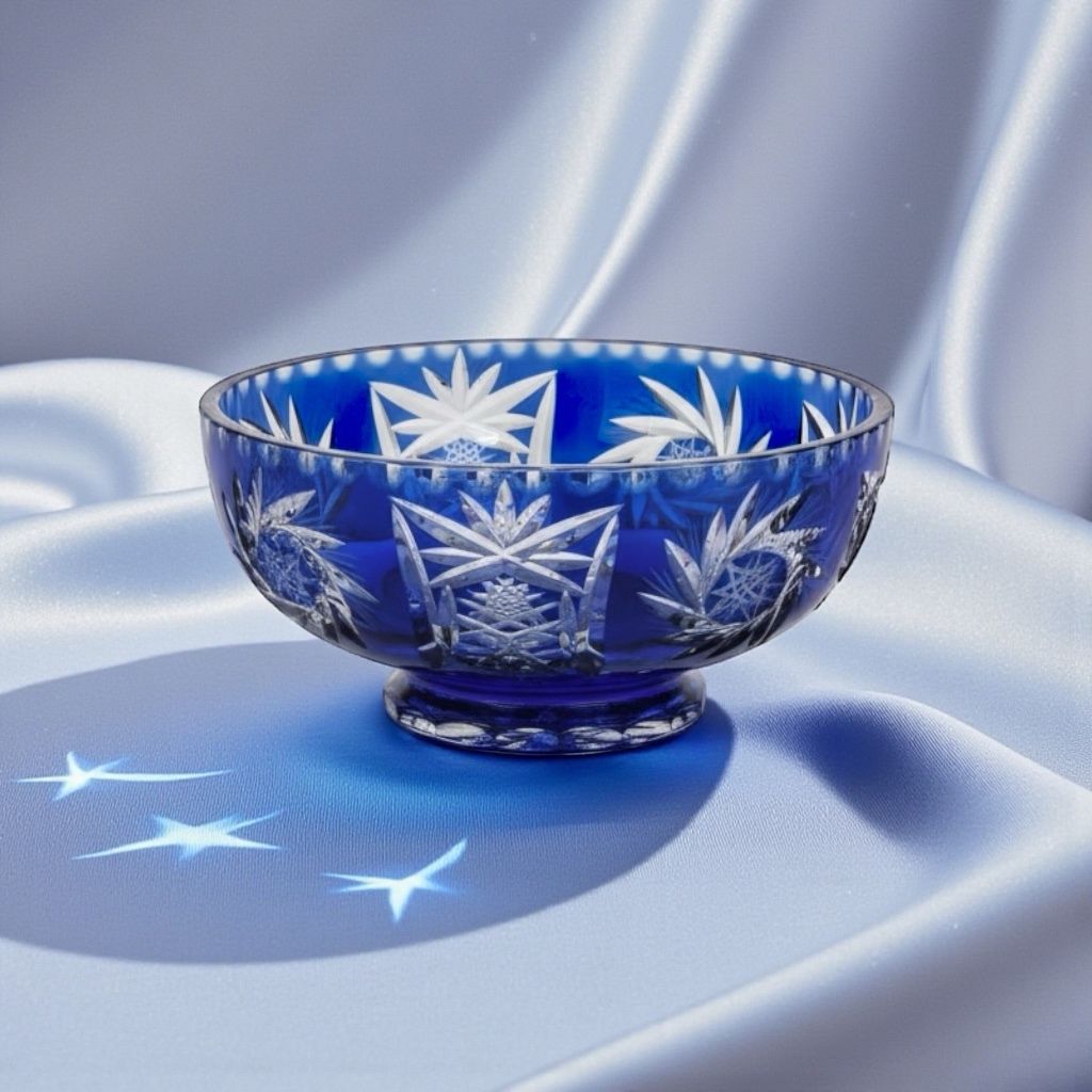 Cobalt Blue Crystal Bowl