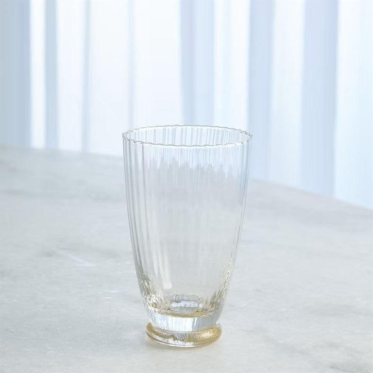 Gold Footed Water Glass