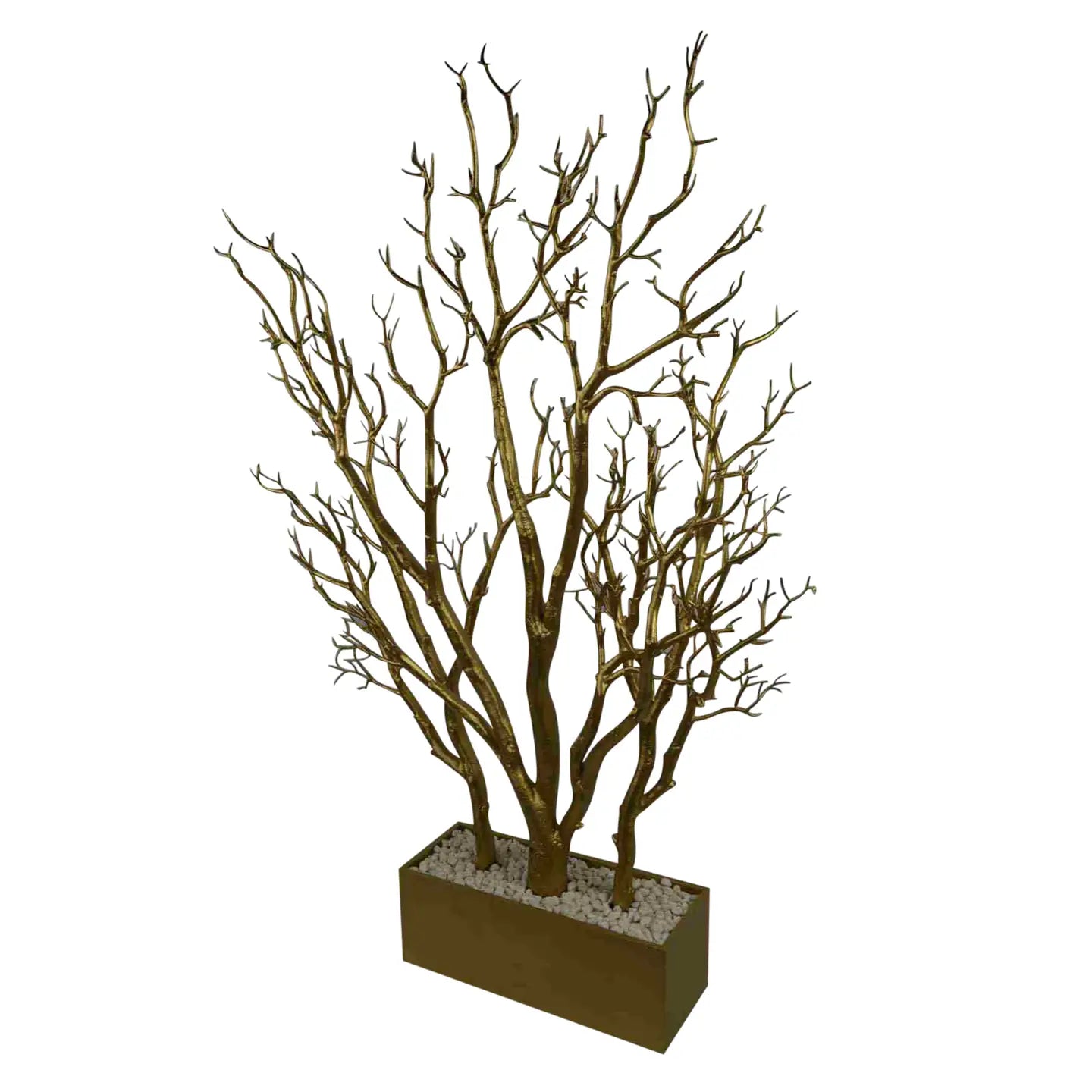 Gold Dormant Tree w/ Pot