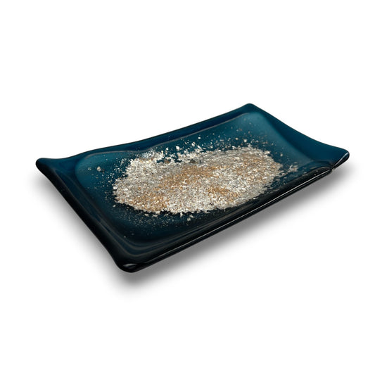 Custom-Made Glass Fused Small Rectangle Tray