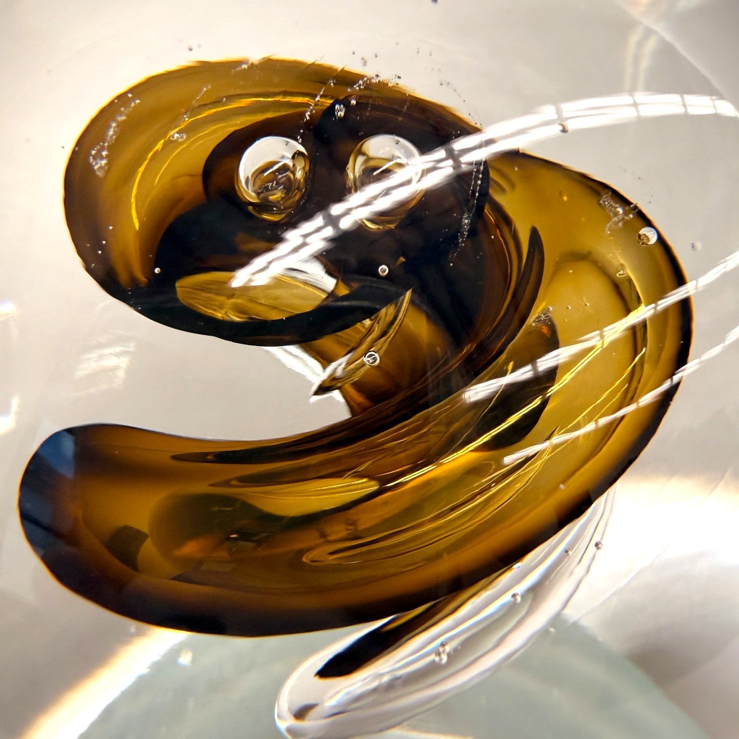 Moss Green Swirl Paperweight
