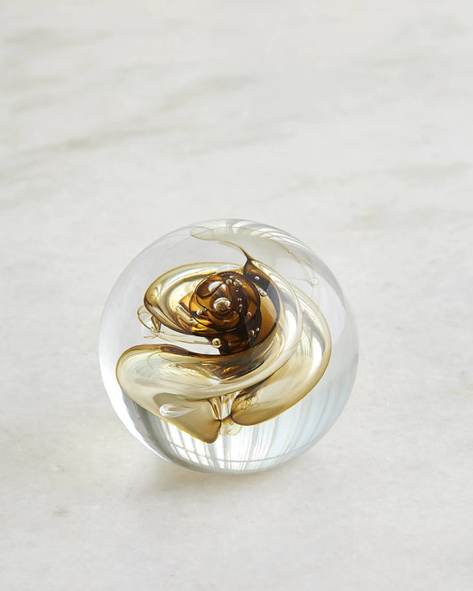 Moss Green Swirl Paperweight