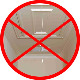 Attic Ease Ladder Pull System Kit - Pewter Finish - New Pull Ring