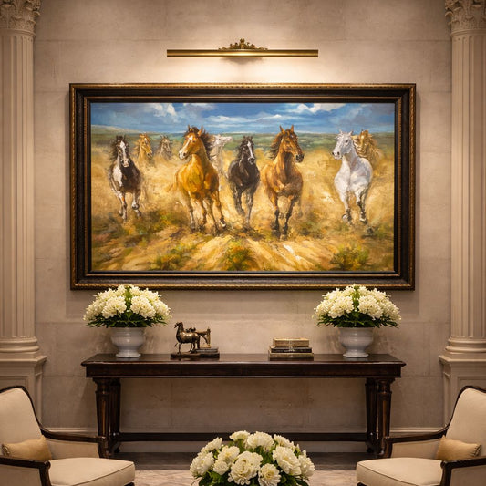 Contemporary Equestrian Oil on Canvas