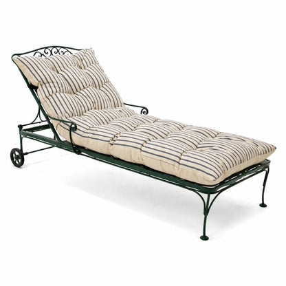 Ocean Stripe Woven Outdoor Lounger Cushion