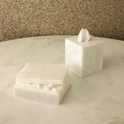 Alabaster Amenities Box