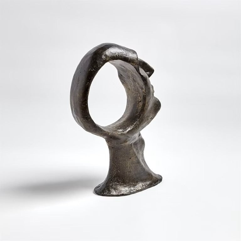 Hollow Head Man Sculpture