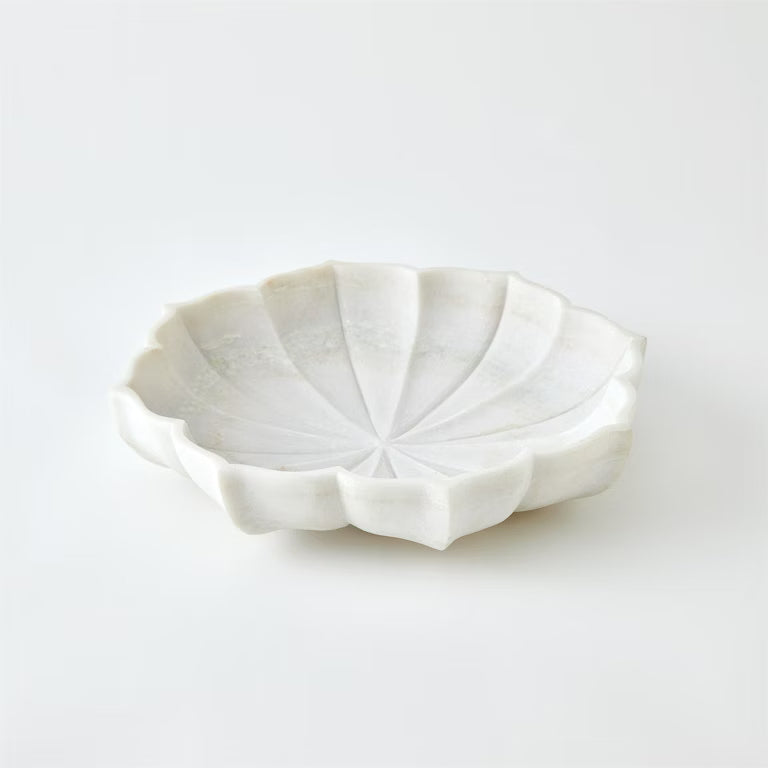 Marble Petal Bowl - Med