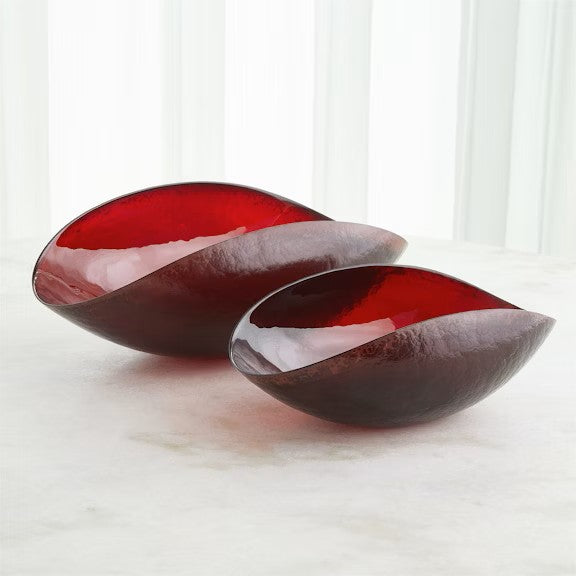 Folded Bowl - Deep Red - Lg