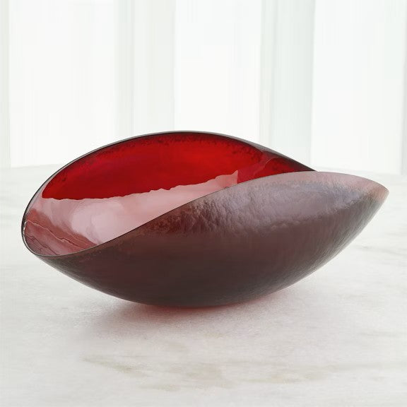 Folded Bowl - Deep Red - Lg