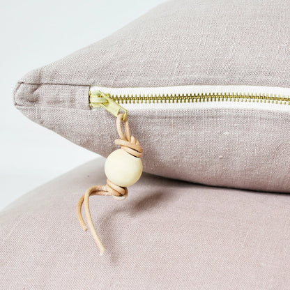 Shadow Rose Washed Linen Pillow