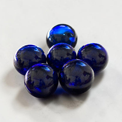 Recycled Glass Balls - Set of 6 - Blue