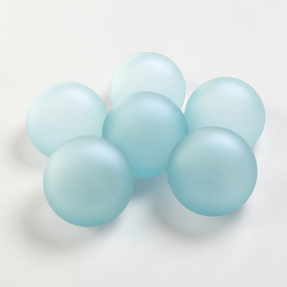 Recycled Glass Balls - Set of 6 - Frosted