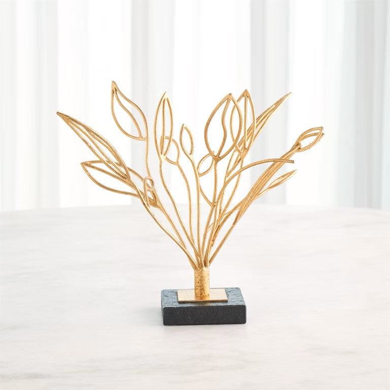 Windswept Sculpture - Gold Leaf