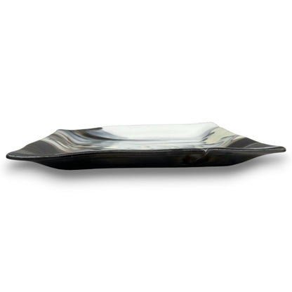 Custom-Made Glass Fused Square Plate