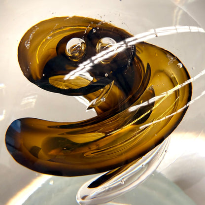 Moss Green Swirl Paperweight
