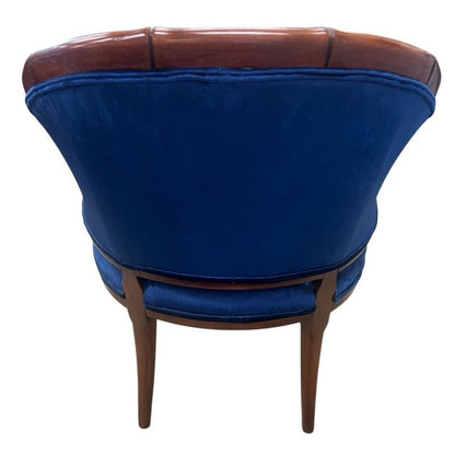 Two Armchairs - Rich Blue Velvet