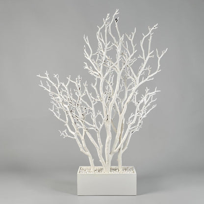 White Dormant Tree w/ Pot