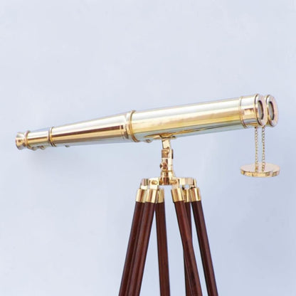 Floor Standing Admiral’s Solid Brass Binoculars - 62”