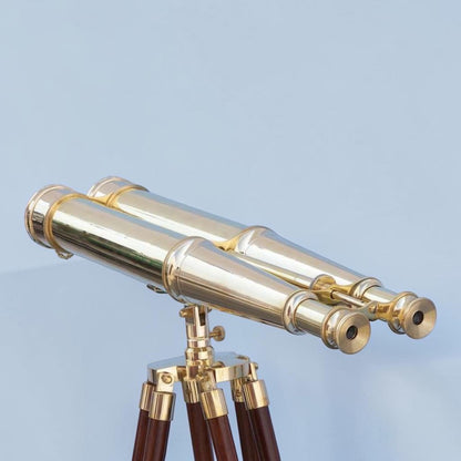Floor Standing Admiral’s Solid Brass Binoculars - 62”
