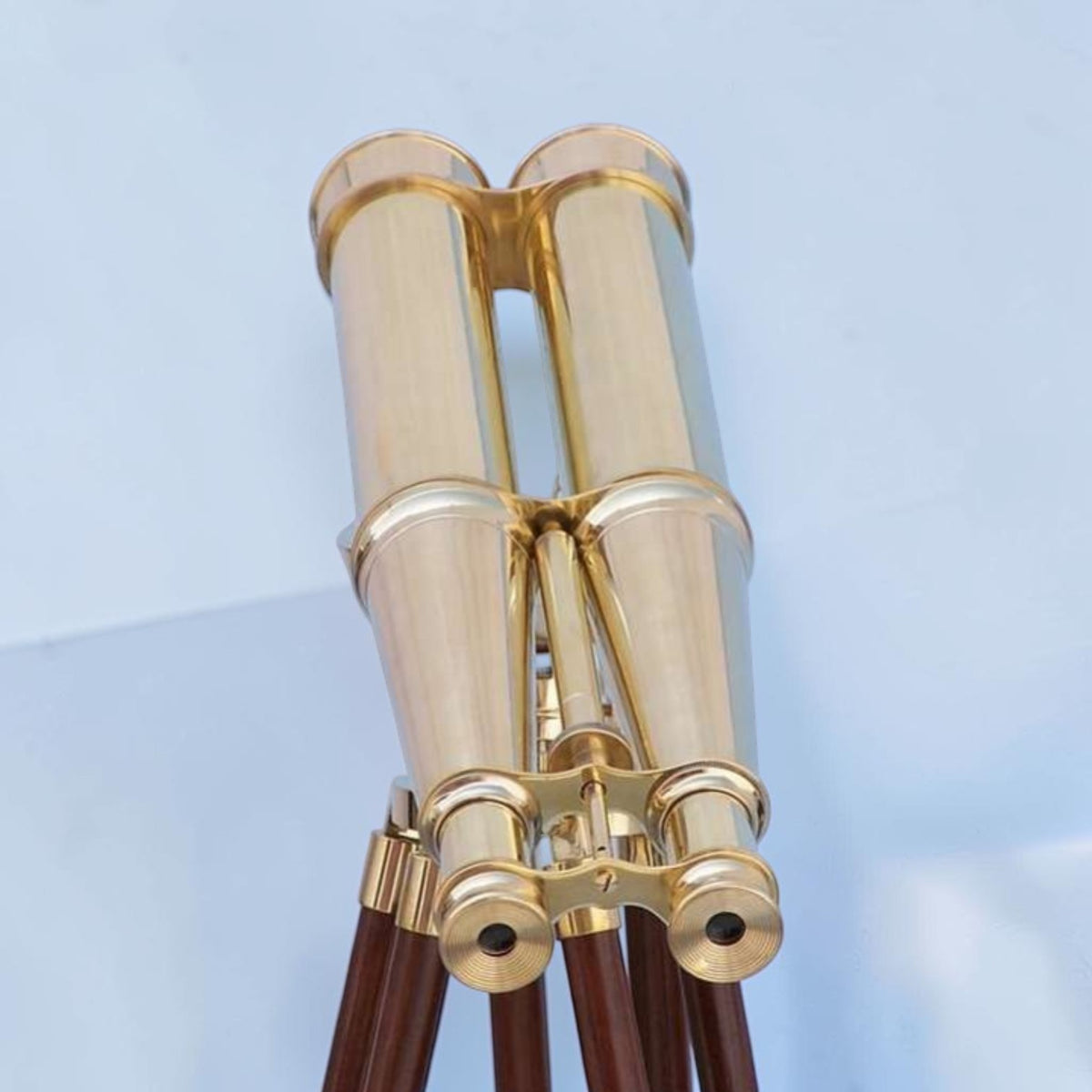 Floor Standing Admiral’s Solid Brass Binoculars - 62”
