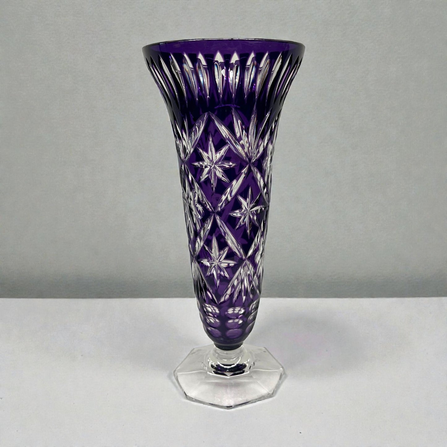 Vintage Amethyst Crystal Vase
