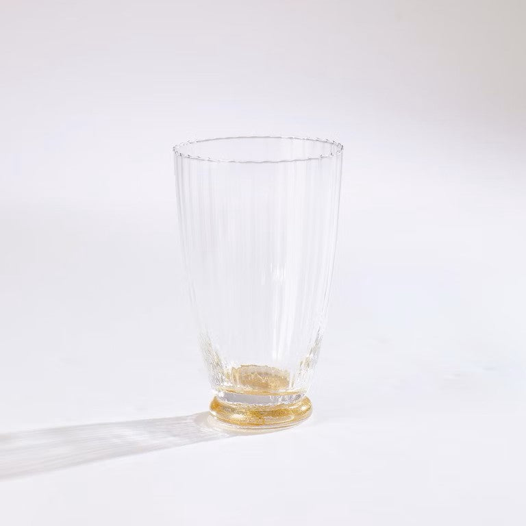 Gold Footed Water Glass