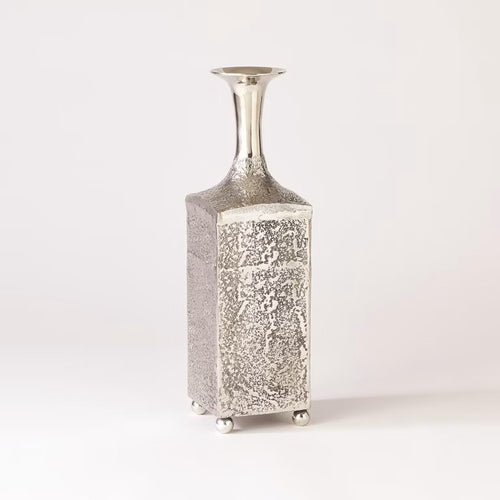 Aluminum Bottle Vase - Nickel - Lg
